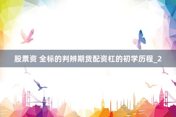 股票资 全标的判辨期货配资杠的初学历程_2