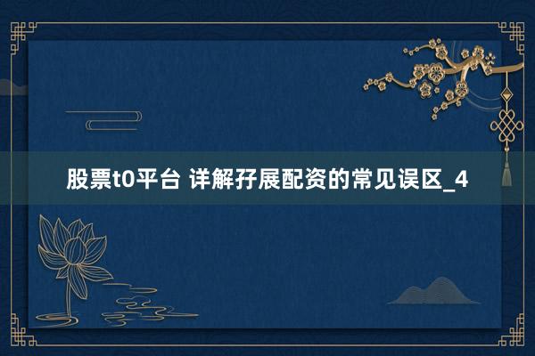 股票t0平台 详解孖展配资的常见误区_4